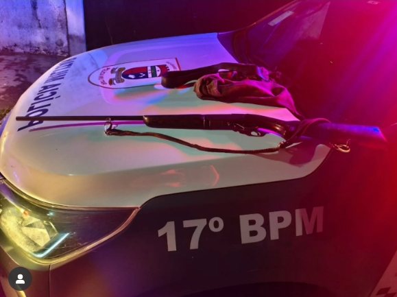 No momento, você está visualizando Equipe do 17º Batalhão prende homem de posse irregular de arma de fogo em Taipu