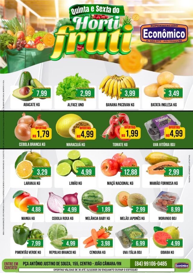 No momento, você está visualizando Confira os encartes de Ofertas do Supermercado Econômico para esta quinta-feira, 30