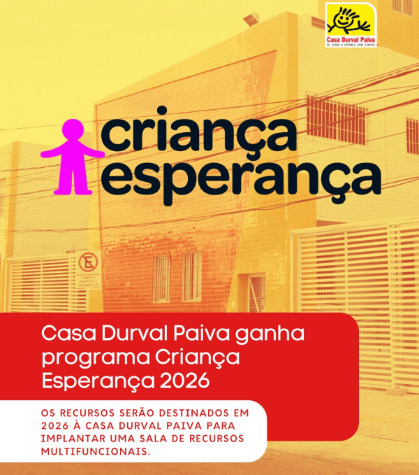 No momento, você está visualizando Casa Durval Paiva é premiada pela sexta vez no Criança Esperança com o projeto “Incluir Mais”
