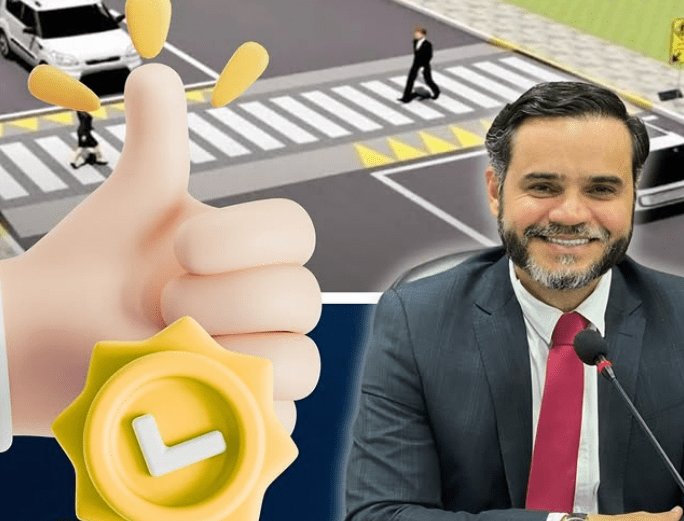 No momento, você está visualizando João Câmara: Vereador FLávio Sami solitica redutor de velocidade e faixa elevada em frente a igreja Matriz