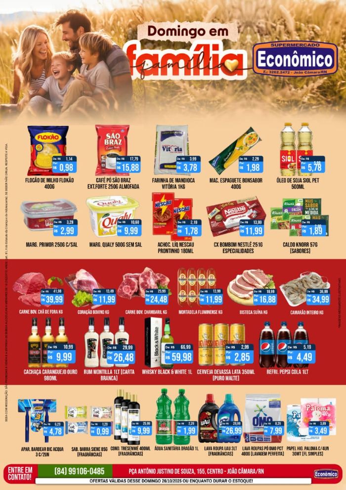 No momento, você está visualizando Confira o encarte de Ofertas do Supermercado Econômico para este Domingo