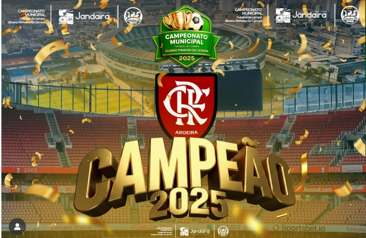 No momento, você está visualizando Flamengo de Aroeira é campeão do Campeonato Municipal de Futebol de Campo 2025