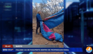 Leia mais sobre o artigo Italiano cai de parapente em propriedade rural no interior do RN