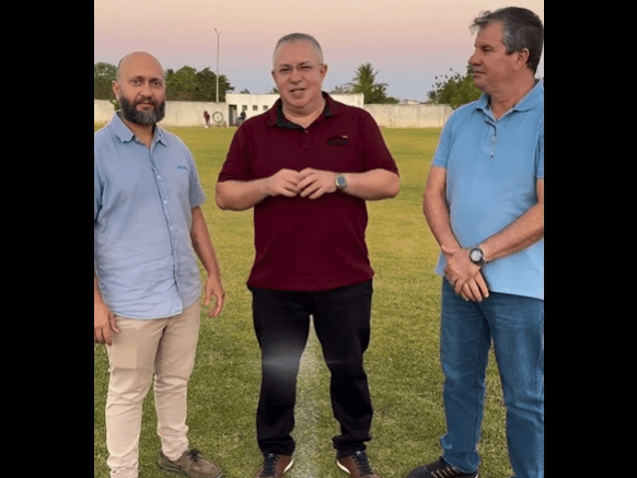 Leia mais sobre o artigo Prefeito Edinho anuncia reforma do Estádio Cícero Luiz em Poço Branco durante visita técnica