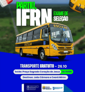 Leia mais sobre o artigo Prefeitura de Poço Branco garante transporte gratuito para estudantes que farão exame do IFRN