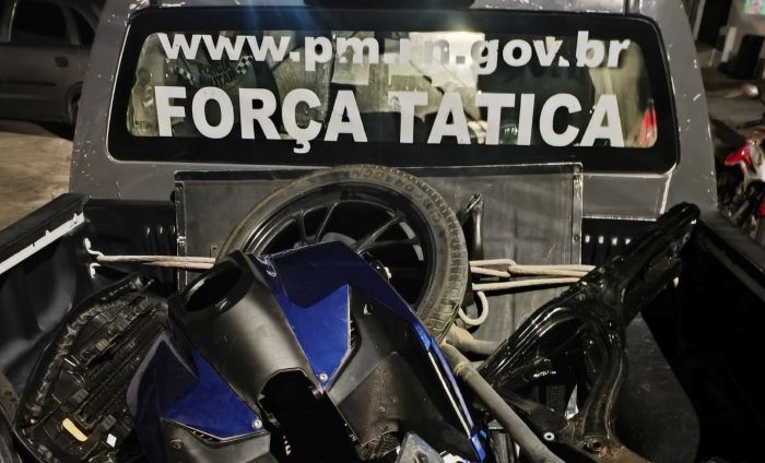 No momento, você está visualizando Proprietário de oficina é preso com motocicleta roubada desmontada na Grande Natal