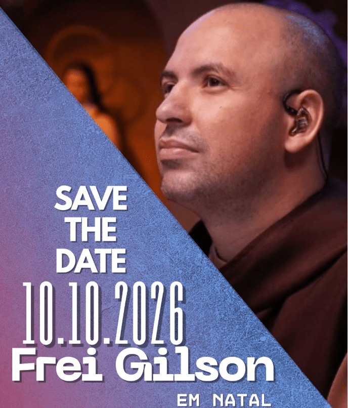 Leia mais sobre o artigo Frei Gilson estará em Natal no dia 10 de outubro de 2026 na abertura da festa da padroeira, Nossa Senhora da Apresentação