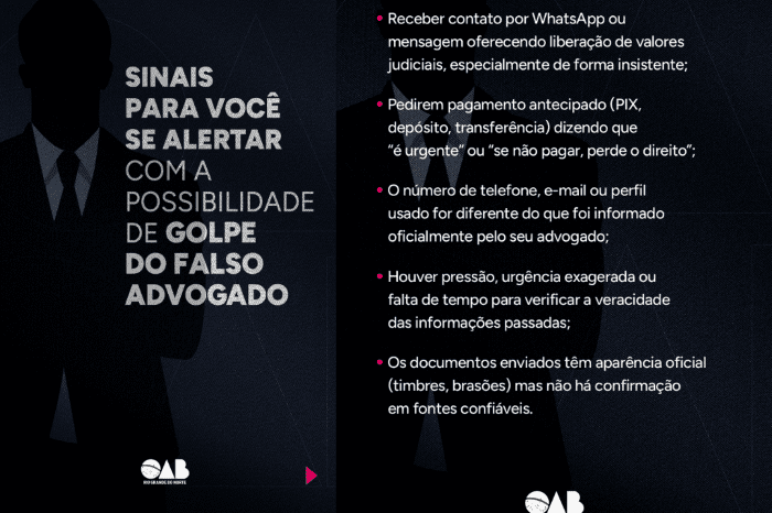 No momento, você está visualizando OAB Mato Grande realiza campanha de conscientização contra o golpe do falso advogado
