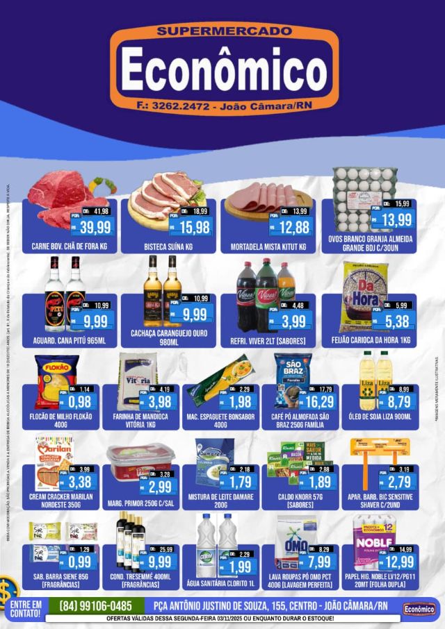 No momento, você está visualizando Confira o encarte de ofertas do Supermercado Econômico para esta segunda-feira