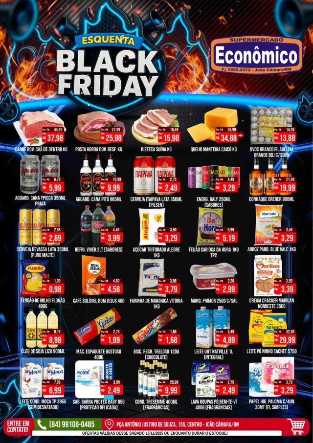 No momento, você está visualizando Confira os encartes de Ofertas do Supermercado Econômico para este sábado, 15