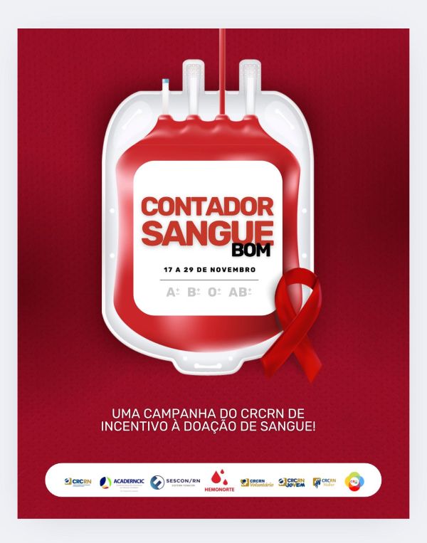 Leia mais sobre o artigo Conselho Regional de Contabilidade  lança campanha Contador Sangue Bom e convoca categoria para doação de sangue no RN