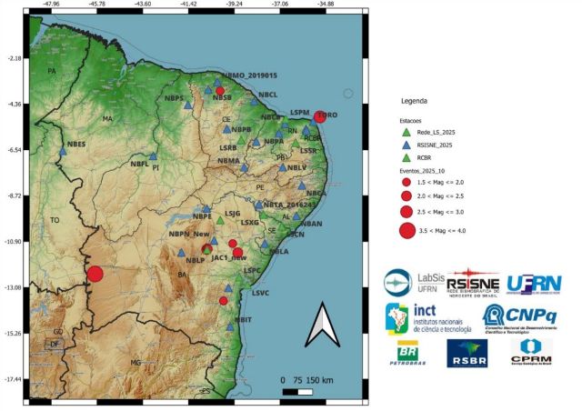 No momento, você está visualizando Terra tremeu em três estados do Nordeste no mês de outubro conforme registro do laboratório de sismologia da UFRN