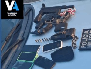 Leia mais sobre o artigo Quatro  homens armados assaltam mercadinho em São Pedro  e acabam presos pela PM