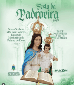 Leia mais sobre o artigo João Câmara: Paróquia de Nossa Senhora Mãe dos Homens divulga arte oficial da Festa da Padroeira 2025