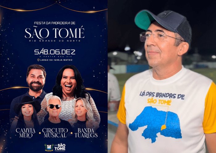 No momento, você está visualizando Prefeito Gá divulga programação da tradicional Festa da Padroeira de São Tomé e destaca importância para a economia local