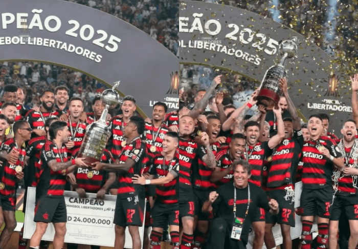 No momento, você está visualizando Flamengo vence Palmeiras e vira 1º brasileiro tetra da Libertadores