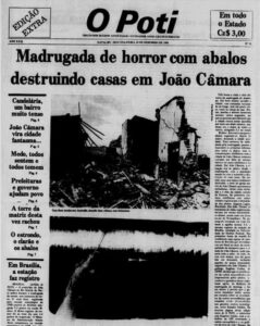 Leia mais sobre o artigo Maior tremor de terra já registrado em João Câmara (RN) completa 39 anos