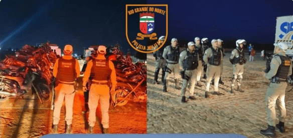 No momento, você está visualizando Polícia Militar cumpre determinação do MP e realiza Operação Sossego, apreendendo 23 motos em Pendências