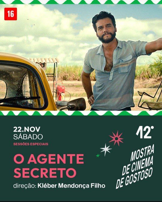 Leia mais sobre o artigo Sessão Especial com “O Agente Secreto” e presença de Dona Tania marca destaque na 12ª Mostra de Cinema de Gostoso