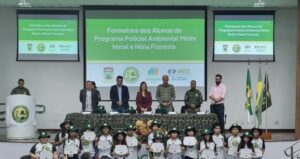 Leia mais sobre o artigo Projeto da Neoenergia Cosern e Polícia Militar forma 77 Policiais Ambientais Mirins