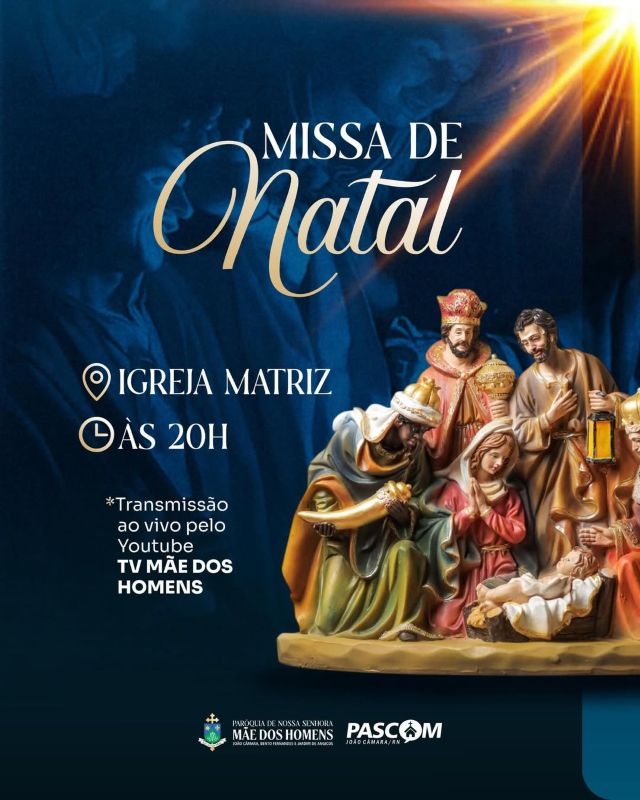 Leia mais sobre o artigo Paróquia de Nossa Senhora Mãe dos Homens divulga horários das Missas de Natal