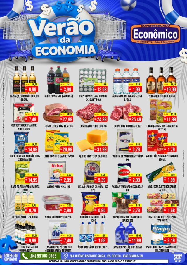 No momento, você está visualizando Confira os encartes de ofertas do Supermercado Econômico para este sábado (6)
