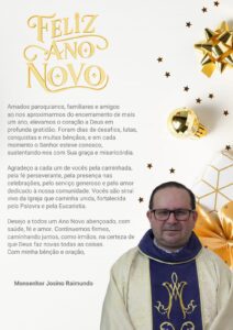 Leia mais sobre o artigo Mensagem de Ano Novo do Monsenhor Josino Raimundo aos paroquianos