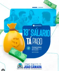 Leia mais sobre o artigo Câmara de João Câmara paga 2ª parcela do 13° salário aos vereadores e servidores
