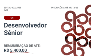 Leia mais sobre o artigo Instituto Metrópole Digital da Ufrn seleciona desenvolvedor sênior para projeto com Dell com bolsas de R$ 5.400