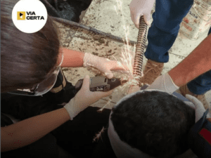 Leia mais sobre o artigo Trabalhador é socorrido pelo Samu e Corpo de Bombeiros após ter mola presa ao rosto