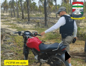 Leia mais sobre o artigo Policiais da 1ª CIPM/DPM de Galinhos recupera motocilceta roubada