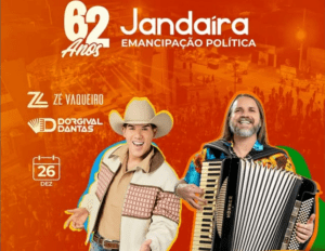 Leia mais sobre o artigo Jandaíra se prepara para um aniversário inesquecível com mega show de Zé Vaqueiro e Dorgival Dantas