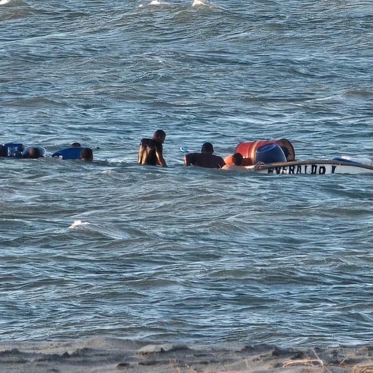Leia mais sobre o artigo Barco naufraga em São Miguel do Gostoso, operação de remoção passa de 10 horas de duração