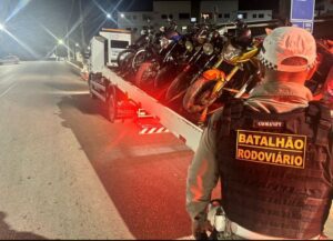 Leia mais sobre o artigo CPRE/Batalhão Rodoviário remove mais de 600 motocicletas barulhentas durante a Operação Sossego em 2025