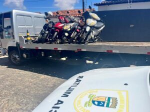 Leia mais sobre o artigo CPRE intensifica fiscalização em Extremoz e apreende nove motociclistas por infrações de trânsito