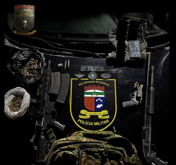 Leia mais sobre o artigo BOPE apreende armas de grosso calibre em Goianinha/RN