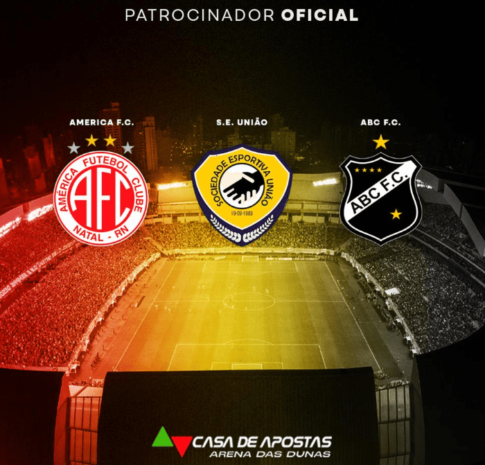 Leia mais sobre o artigo Casa de Apostas Arena das Dunas renova patrocínio master de América, ABC e União para a temporada 2026