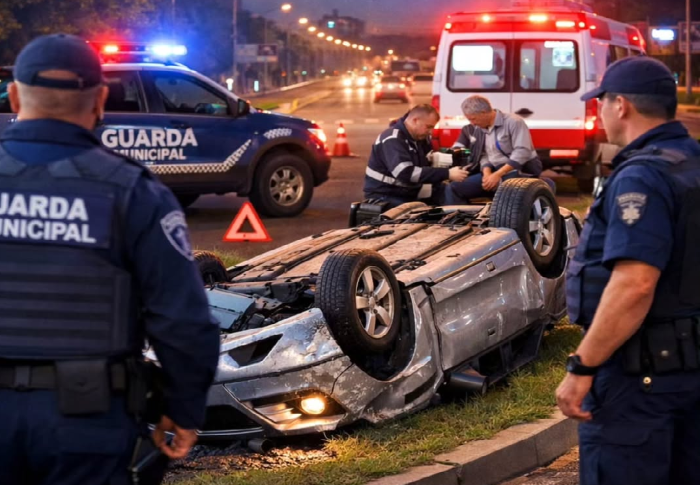 No momento, você está visualizando Idoso perde controle do veículo após bater em barricada de proteção em Guamaré 