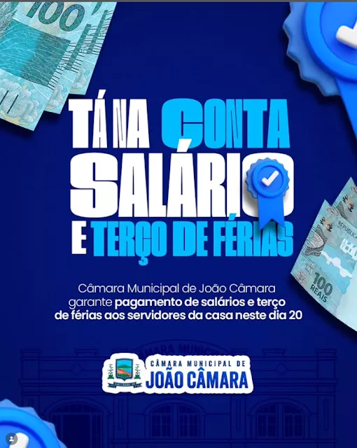 No momento, voc&ecirc; est&aacute; visualizando C&acirc;mara de Jo&atilde;o C&acirc;mara paga sal&aacute;rio e 1/3 de f&eacute;rias e refor&ccedil;a compromisso com servidores