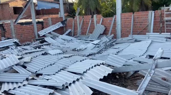 No momento, você está visualizando Galpão em obras desaba na zona Norte de Natal; Defesa Civil é acionada