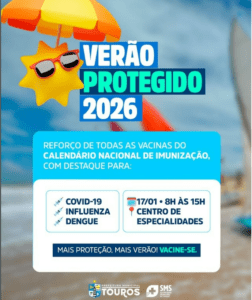 Leia mais sobre o artigo Prefeitura de Touros promove o “Verão Protegido 2026” com reforço na vacinação