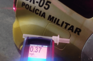 Leia mais sobre o artigo Homem é preso em blitz do Batalhão Rodoviário dirigindo embriagado e sem habilitação