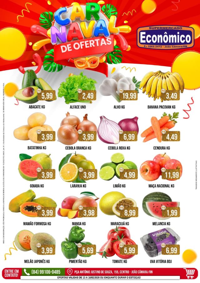 Leia mais sobre o artigo Confira os encartes de Ofertas de Carnaval do Supermercado Econômico