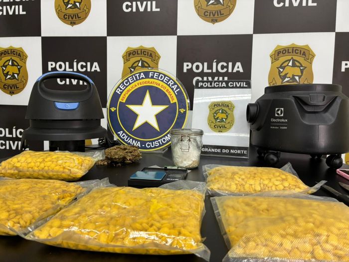 No momento, você está visualizando Polícia Civil e Receita Federal realizam maior apreensão de ecstasy da história do estado; mais de cinco mil comprimidos são apreendidos