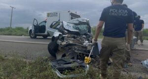 Leia mais sobre o artigo Três morrem e um fica ferido em grave acidente na BR-110 entre Mossoró e Upanema