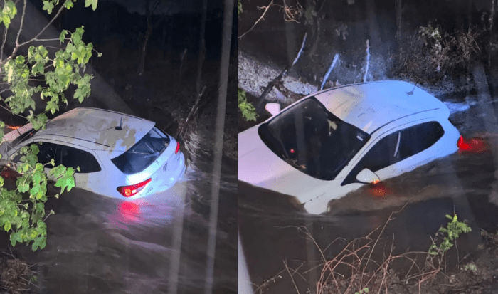 No momento, você está visualizando Familia escapa ilesa após carro ser arrastado por riacho no interior do Rio Grande do Norte