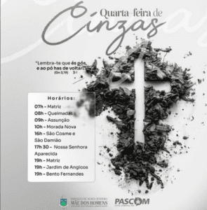 Leia mais sobre o artigo Igreja católica inicia a Quaresma com a celebração da quarta-feira de cinzas