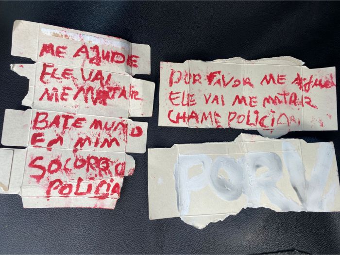 Leia mais sobre o artigo Pedido de socorro escrito leva PM a resgatar vítima de violência mantida em cárcere privado e prender suspeito em flagrante