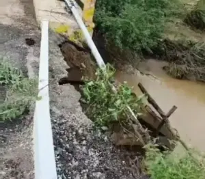 Leia mais sobre o artigo DER interdita trecho da RN-041 em Santana do Matos após danos na cabeceira de ponte