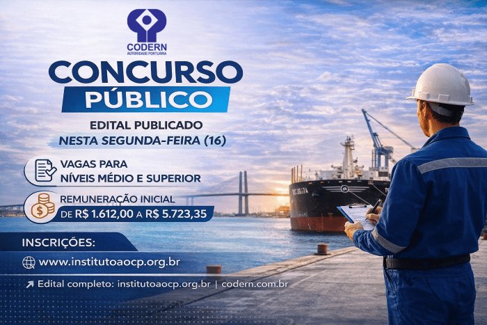 Leia mais sobre o artigo CODERN publica edital de concurso público com vagas para níveis médio e superior